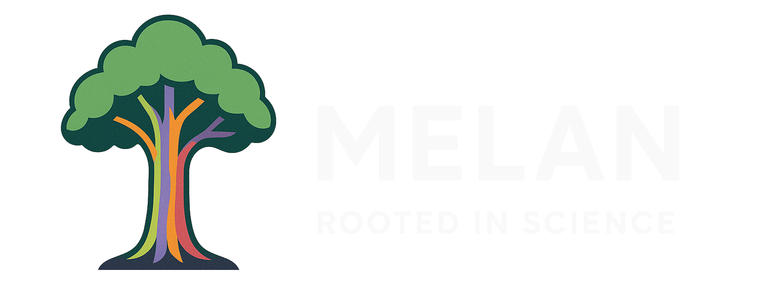 melan rooted in science horizontal white 01